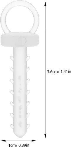 Miniatura 3 de Angoily Tapas de adorno de Navidad, 100 piezas de repuesto para adornos de Navidad, accesorios de bolas para colgar creativamente con soporte