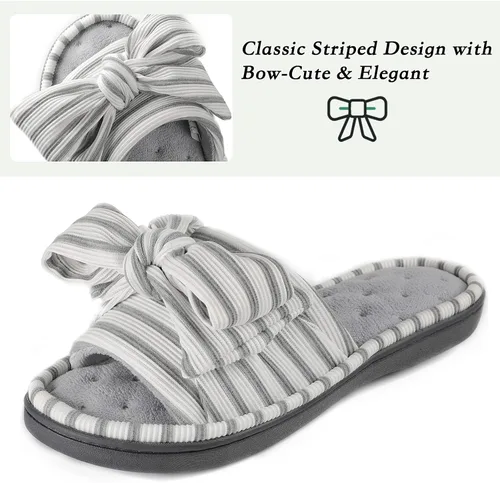 Miniatura 7 de ULTRAIDEAS - Pantuflas deslizantes de espuma viscoelástica para mujer Eurytides