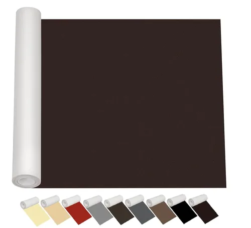 Miniatura 14 de Cindy's Tape Parche de reparación de cuero, color negro, 12.6 x 59 pulgadas, cinta de cuero autoadhesiva para muebles, asientos de automóvil, sillas