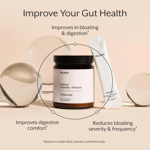 Miniatura 5 de ProMix Nutrition - Prebióticos y probióticos para desinflamar con baobab - Rico en vitamina C, alivio de la hinchazón, apoyo inmune - Sabor a