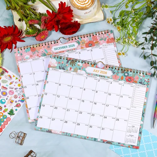 Miniatura 2 de Calendario de pared 2026-2027, calendario 2026-2027 de julio de 2026 a diciembre de 2027, calendarios de pared de 8.5 x 11 pulgadas con fechas