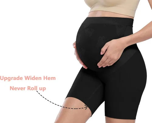 Miniatura 4 de Ropa moldeadora de maternidad de alta calidad "Baby Bump", ropa interior de embarazo de cintura alta a medio muslo que evita rozaduras, soporte