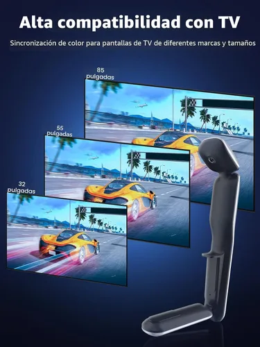 Miniatura 6 de KANTUTOE - Retroiluminación LED para TV con cámara, luces LED de 13.7 pies para televisores de 45-65 pulgadas y monitores de PC, luces de TV