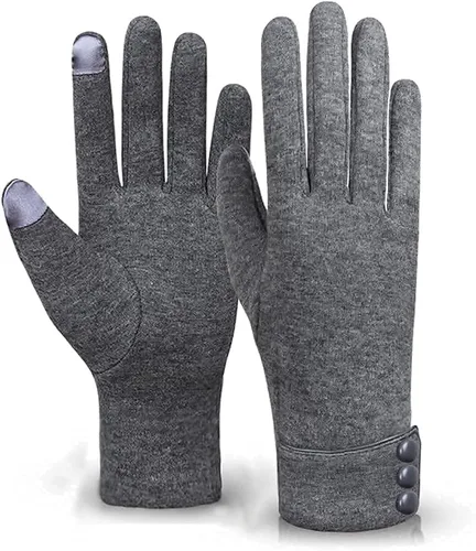 Miniatura 3 de Tomily - Guantes de forro polar para mujer con pantalla táctil