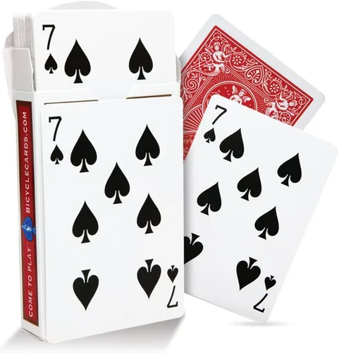 Miniatura 2 de Magic Makers One Way Forcing Red Bicicleta Back Decks Combo 7 Picas y Jack Diamonds - 2 cubiertas incluidas