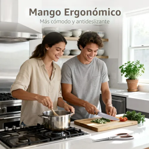 Miniatura 3 de Astercook Juego de cuchillos de cocina de 13 piezas con revestimiento antioxidante saludable, apto para lavavajillas, juegos de cuchillos de chef