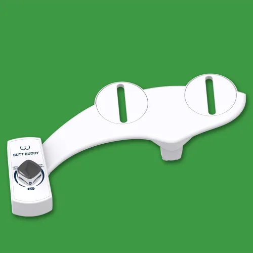 Miniatura 5 de BUTT BUDDY Duo - Accesorio para asiento de inodoro de bidé y rociador de agua dulce