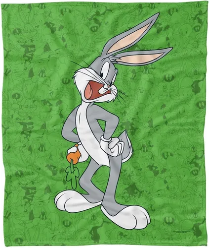 Miniatura 20 de LOGOVISION Looney Tunes - Manta de forro polar, 36 x 58 pulgadas, diseño de Bugs Bunny