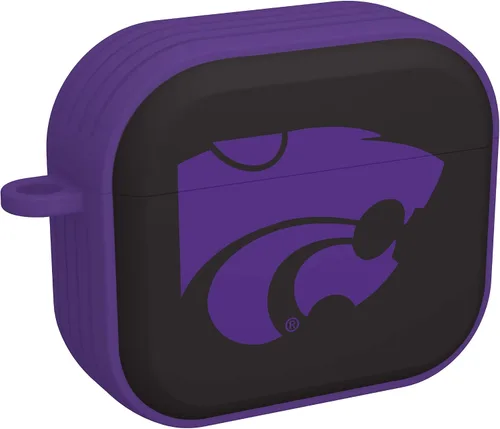 Miniatura 5 de Affinity Bands Kansas State Wildcats HDX Case Cover Compatible with Apple AirPods Gen 1 & 2 (Paint Stripe)