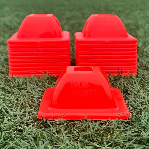 Miniatura 16 de LVL10 Pro - Conos de entrenamiento – Mini conos de fútbol de 2 pulgadas para entrenamiento deportivo – para ejercicios de baloncesto, fútbol