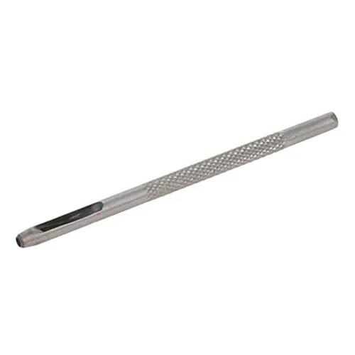 Utoolmart Herramienta de perforación redonda de cuero hueco de 0.079 pulgadas, herramienta de perforación redonda de acero al carbono para