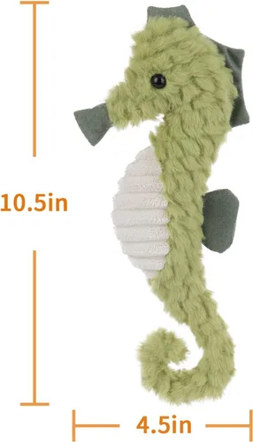 Miniatura 8 de Apricot Lamb Ocean Toys - Peluche de caballo de mar verde, suave, perfecto para niños