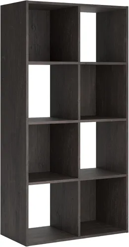 Miniatura 25 de Diseño exclusivo de Ashley Paxberry. Organizador de almacenamiento o librero moderno de 6 cubos, color blanqueado