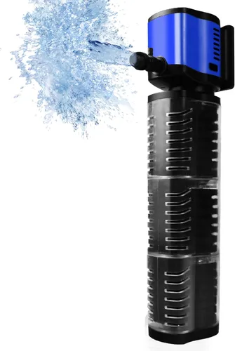 Miniatura 10 de coospider-repta Filtro de acuario para tanque de 100 a 300 galones, potente filtro interno de tanque de peces de 660 GPH, filtro sumergible de bomba