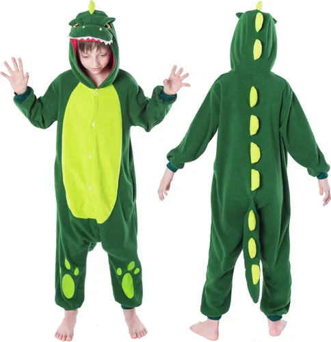 Miniatura 5 de Spooktacular Creations Unisex Child Pajama Plush jumpsuit Dinosaur Animal One Piece Halloween Costume