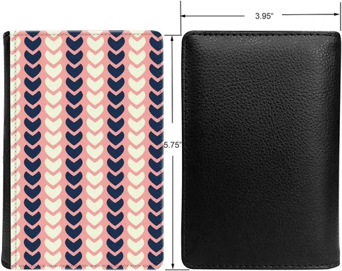 Miniatura 2 de PU Leather Passport Holder Travel Wallet RFID Blocking Card Case Cover With Unique
