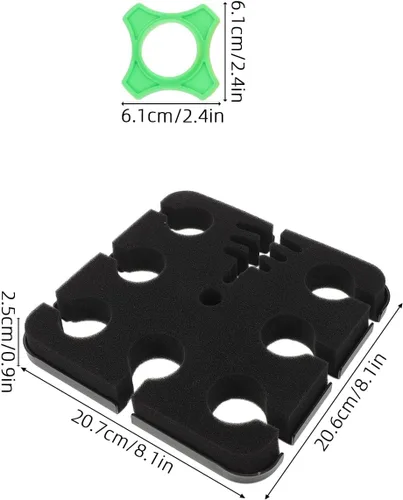 Miniatura 2 de jojofuny Soporte de micrófono múltiple para 7 micrófonos, soporte de escritorio para 7 micrófonos inalámbricos o con cable, soporte de micrófono