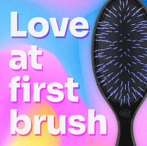 Miniatura 4 de Wet Brush - Cepillo desenredante para cabello grueso, negro, con cerdas ultrasuaves IntelliFlex que se deslizan a través de los nudos con facilidad