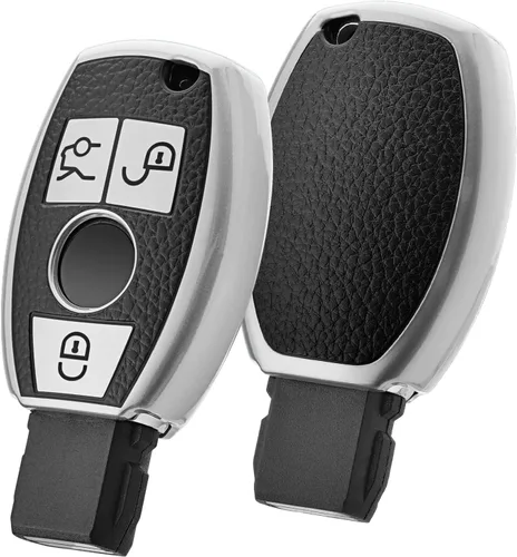 Miniatura 20 de ELOHEI - Funda para llavero de Mercedes Benz de TPU suave premium, compatible con Mercedes Benz C E S M, CLS, CLK, G, Clase G, llavero inteligente