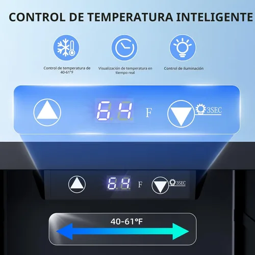 Miniatura 3 de Antarctic Star 0.6 pies cúbicos. Refrigerador mini para vino de pie libre, encimera para bodega de vino de 4 botellas, vino tinto, silencioso, Negro
