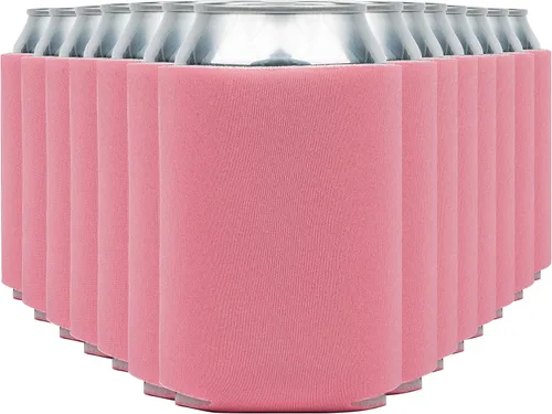 Miniatura 14 de Fundas enfriadoras de latas de cerveza en blanco (paquete de 14) fundas enfriadoras de latas de cerveza con aislamiento suave - Fundas negras lisas