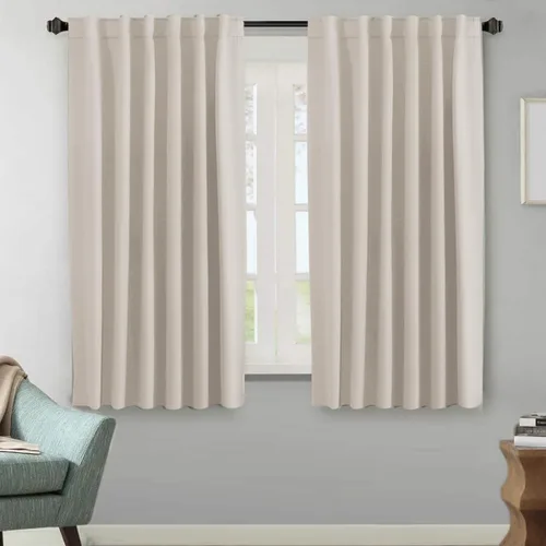 Miniatura 37 de H.VERSAILTEX Cortinas opacas con aislamiento térmico, paneles de tratamiento de ventana, cortinas opacas para oscurecer la habitación, cortinas Gris