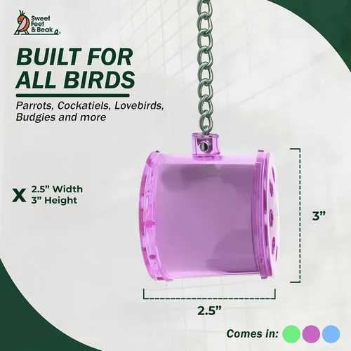 Miniatura 3 de Sweet Feet & Beak Shred Master - Juguete perfecto para jaula de pájaros para todas las aves, trituración y compromiso, seguro, no tóxico, fácil