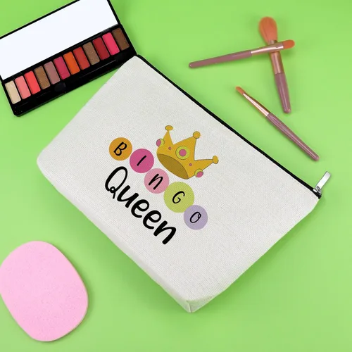 Miniatura 2 de Regalos de bingo para mujeres, bolsa de maquillaje, regalo para amantes del bingo, regalos de juego para mujeres, mejores amigas, hermanas