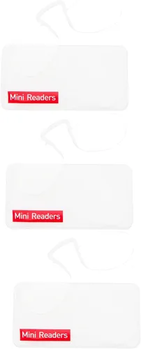 Miniatura 6 de DXYXYO Gafas de lectura delgadas sin brazos para hombres y mujeres, mini lectores de nariz ligeros sin patas con clip, paquete de 3