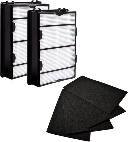 Miniatura 14 de Nispira Filtro HEPA verdadero (4) + repuesto de prefiltro de carbono (8) compatible con el filtro de purificador de aire Holmes HAPF600 HAPF600D