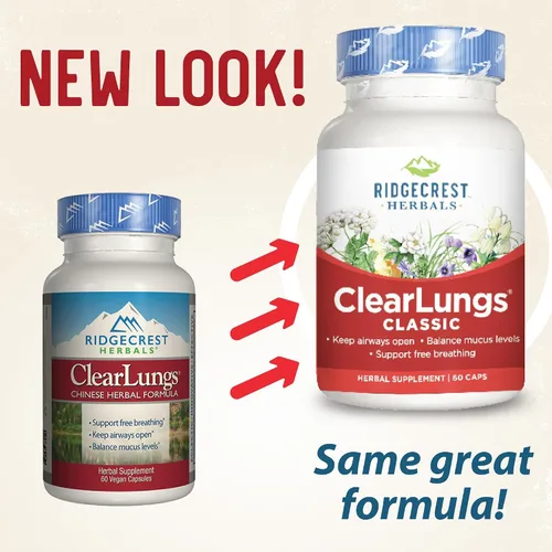 Miniatura 4 de Ridgecrest Herbal Clearlungs Classic Red Label - 60 cápsulas (paquete de 3)