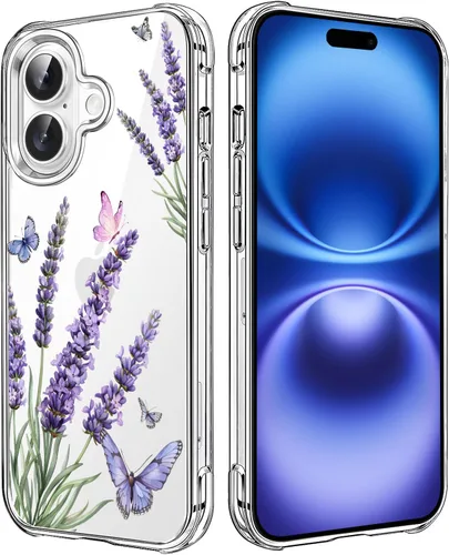 Miniatura 67 de Funda transparente de girasol compatible con iPhone SE 2022 SE 2020 7 8, funda trasera floral para niñas y mujeres, funda protectora transparente