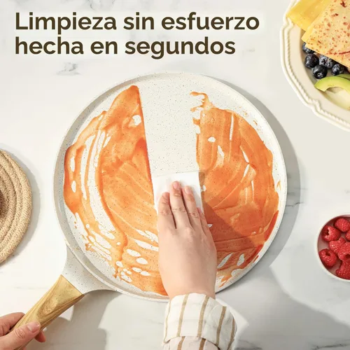Miniatura 4 de SENSARTE Juego de utensilios de cocina de cerámica antiadherente de 23 piezas, juego de ollas y sartenes saludables, juego de cocina no tóxico