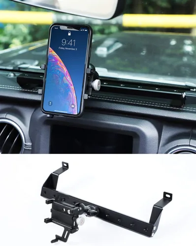 Miniatura 8 de Savadicar Soporte de teléfono de metal Dash Accesorios de soporte de expansión, negro, 2