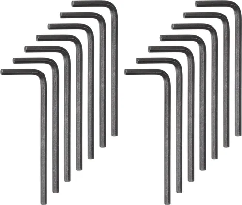 Miniatura 8 de HARFINGTON 30pcs Llave hexagonal 0.059 in métrica CR-V L en forma de cabeza hexagonal herramienta de reparación