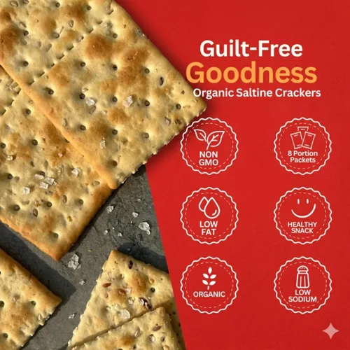 Miniatura 3 de Galletas Saladas Orgánicas Suzie's, Romero y Sésamo, Bocadillos Horneados Gourmet Saludables para Adultos y Niños - Paquete de 6, 8.8 oz Cada Una