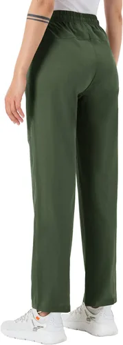 Miniatura 5 de BGOWATU Pantalones cargo de senderismo para mujer, de secado rápido, ligeros, resistentes al agua, con bolsillos con cremallera
