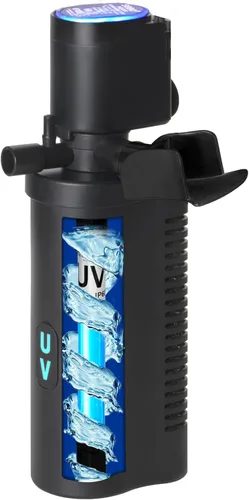 Miniatura 15 de Filtro U-V para acuario de 300 GPH para tanque de peces grande de 80-200 galones, potente bomba sumergible interna, máquina limpiadora de agua