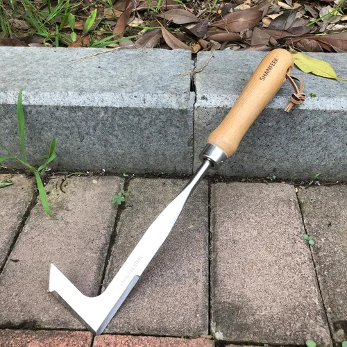 Miniatura 4 de Extractor de Hierbas para Jardín Herramienta de Eliminación de Malas Hierbas para Jardín Azada de Jardinería Herramientas de Acero Inoxidable de Una