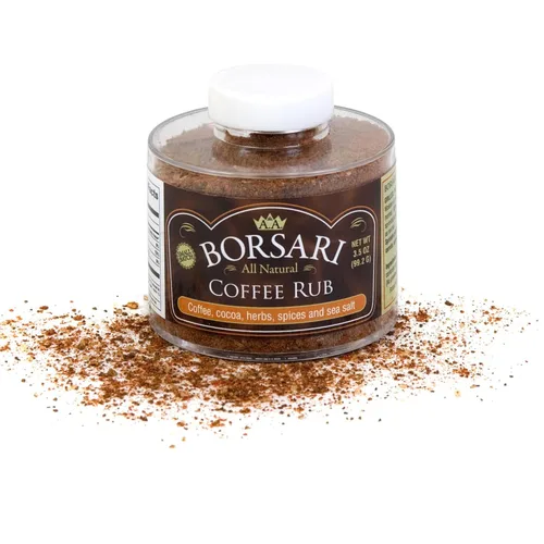 Borsari Condimento para café – Condimento gourmet con café y cacao – Sin gluten, condimento multiusos natural para masajes y salsas de barbacoa –