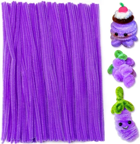 Miniatura 38 de Praisebank Limpiapipas marrones para manualidades, 200 piezas, tallos de felpilla para proyectos de bricolaje, suministros de arte y manualidades