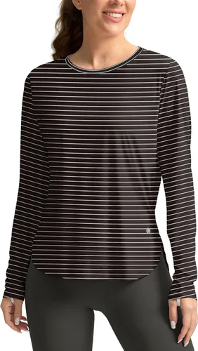 Miniatura 26 de Camisetas de sol para mujer, con protección ultravioleta FPU 50+, manga larga, ligera, de secado rápido, para entrenamiento, senderismo, para mujer