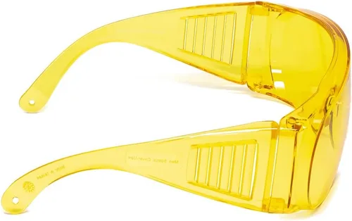 Miniatura 3 de Calabria 1003 - Gafas de seguridad de ajuste grande para hombres y mujeres, para hombres y mujeres, envolventes, tintados, antiniebla, arañazos