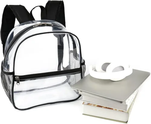 Miniatura 7 de Keepcross Mochila transparente de 12 x 6 x 12 pulgadas para eventos de estadio, bolsa transparente para estadios, eventos deportivos, festivales