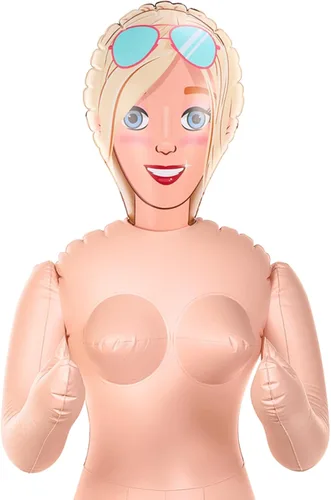 Liliful Muñeca Hinchable de 59 Pulgadas, Figura de Tamaño Real Graciosa, Ideal para Regalo de Broma en Despedidas de Soltero, Accesorios y