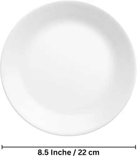 Miniatura 2 de Corelle Livingware - Placa de postre, 8-1/2 pulgadas, color blanco, juego de 6