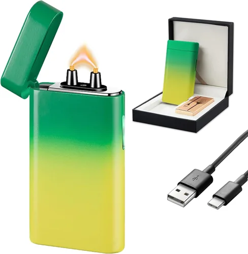 Miniatura 8 de SKRFIRE Encendedor de arco de plasma de alta potencia - Encendedor eléctrico recargable por USB a prueba de viento con linterna multimodo, pantalla