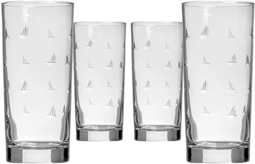 Miniatura 11 de Rolf Glass Sailing - Vaso de vino sin tallo de 18 onzas, juego de 4 copas de vino sin tallo, vidrio sin plomo, vasos grabados, fabricados con Juego