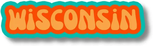 Wisconsin Travel Sticker, Multiple Colors, Vinyl Laptop Water Bottle Sticker, Places I've Been, Trendy Luggage Decal, Vintage Travel Inspired Amalfi