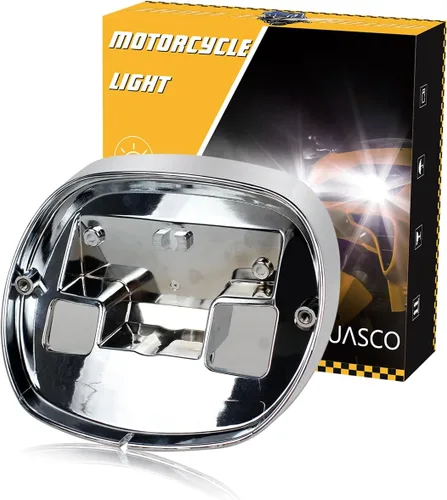 Miniatura 5 de Placa Base de Luz Trasera Negra, Placa Base de Luz Trasera Compatible con Harley Sportster Dyna Road King Electra Glide Ultra Classic Heritage Negro